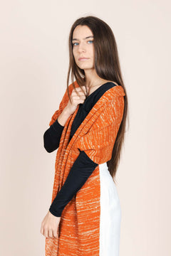 The Hemp & Wool Scarf  Orange