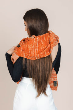 The Hemp & Wool Scarf  Orange