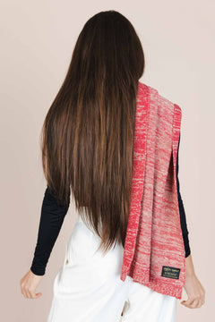 The Hemp & Wool Scarf  Pink