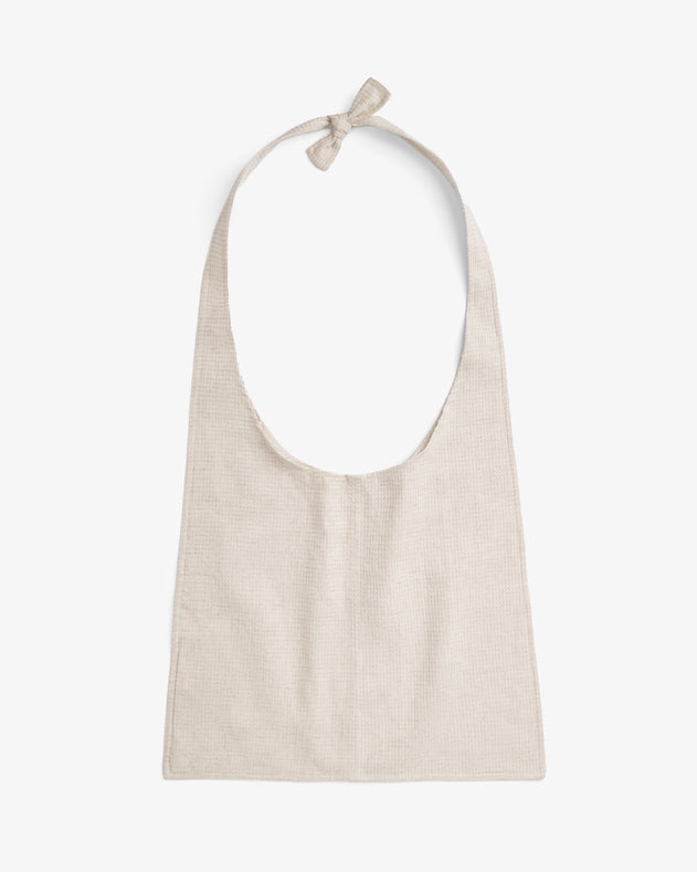 Tie Tote Bag Waffle Sand