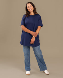T-Shirt Long Ocean Blue