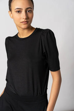 Tu Puff Sleeve Top Black - IVALO.COM
