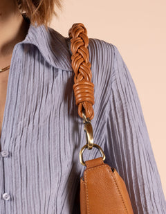 Twisted Handle Soft Grain Leather Wild Oak
