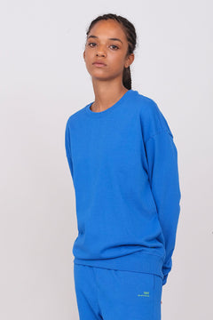 Unisex Oversize Crewneck Sweatshirt Cobalt Blue