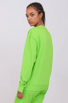 Unisex Oversize Crewneck Sweatshirt Apple Green