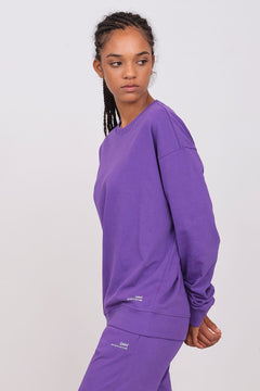 Unisex Oversize Crewneck Sweatshirt Purple