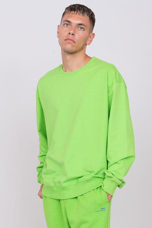 Unisex Oversize Crewneck Sweatshirt Apple Green