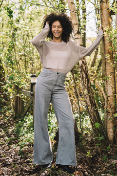 Sara High Loose Flow Jeans Marge Grey