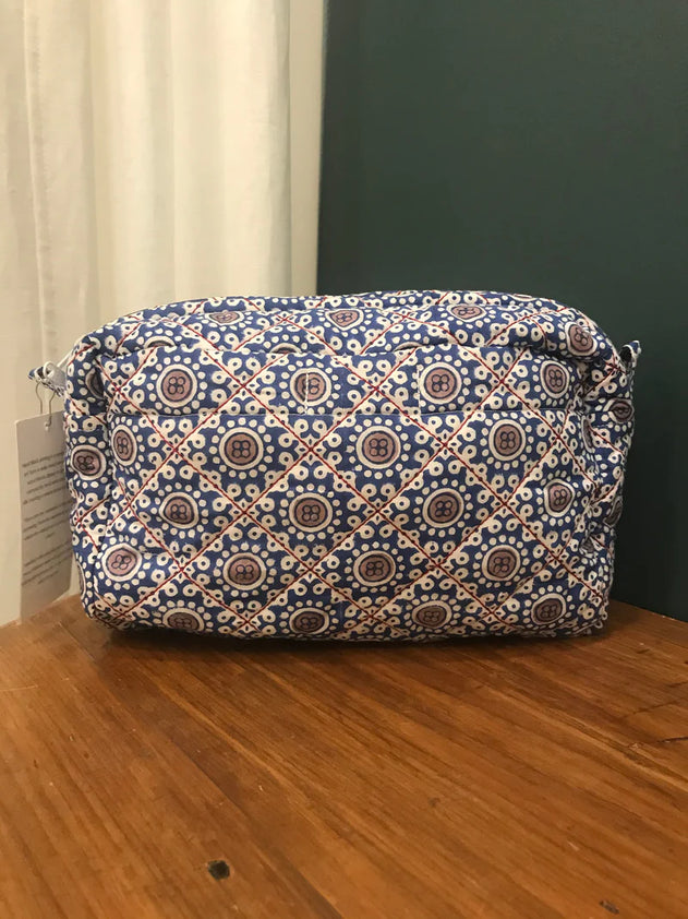 Up-Cycled Accessory Bag in Poppy