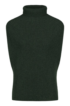 Utö Collared Vest Pine Green