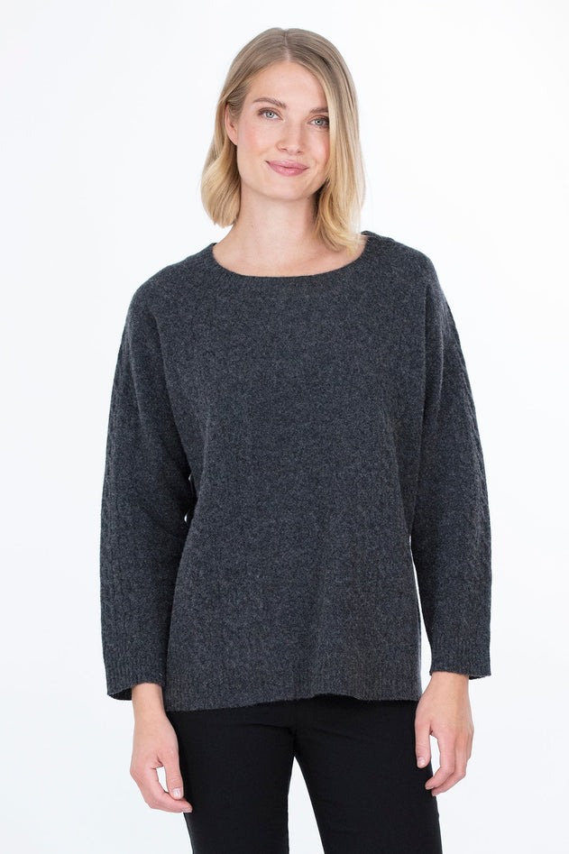 Vaara Knitted Sweater Dark Grey