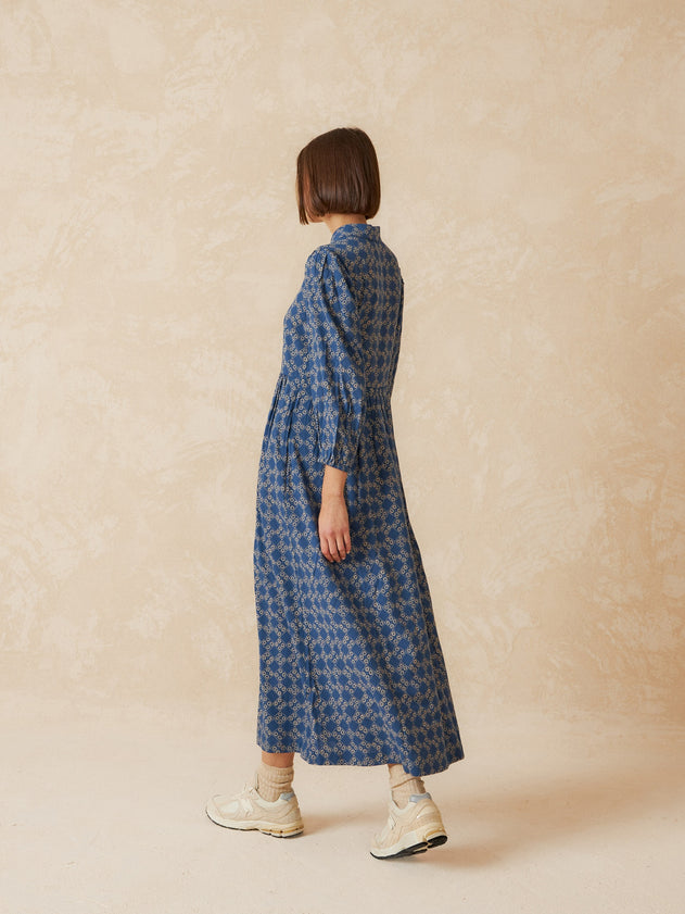 Prune Maxi Dress Denim Blue