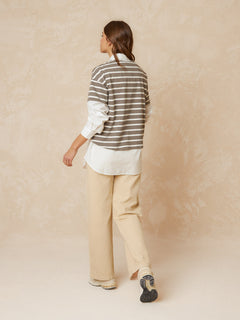 Striped T-Shirt Grey