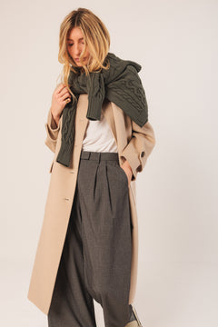 Tailored Pleated Pants Marengo