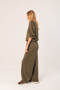 Wide Leg Pants Brown