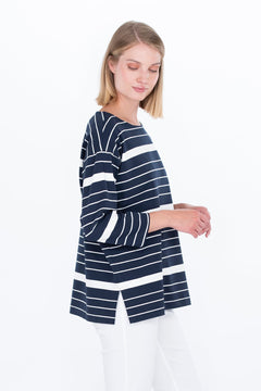 Viehe Shirt Striped Blue