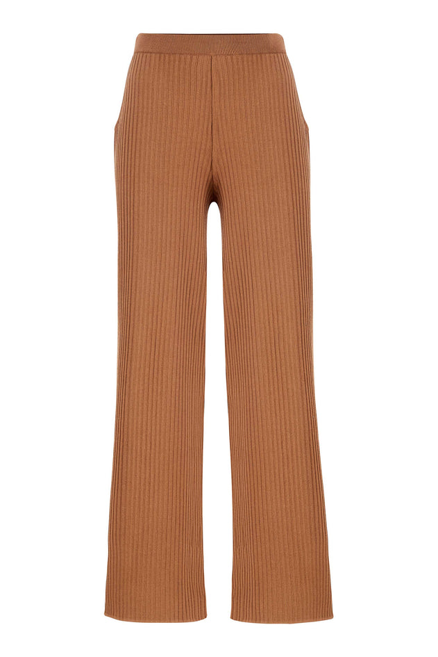 Vera Ribbed Pants Caramel