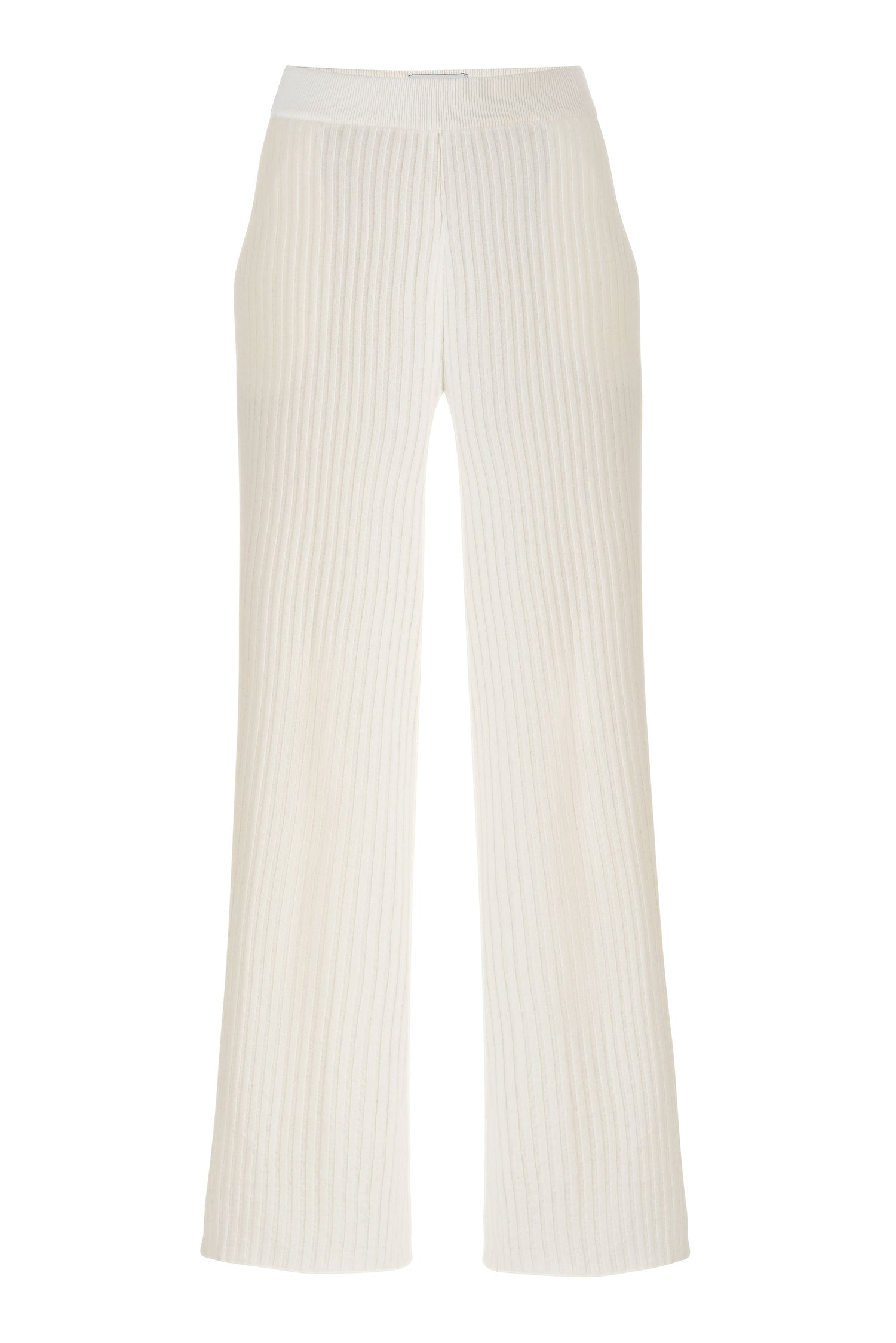 Vera Ribbed Pants White