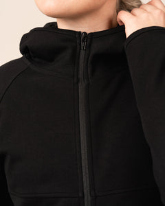 Toive Zip-Up Hoodie Black