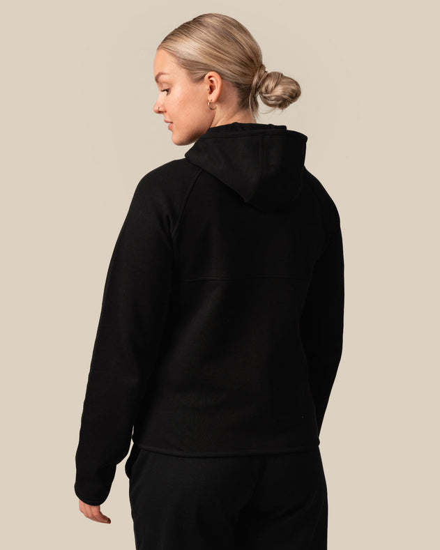 Toive Zip-Up Hoodie Black