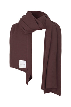 Via Merino Wool Scarf Chocolate