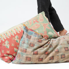 Vintage Kantha Pillowcase Block Print