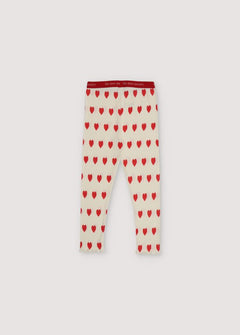 Singapore Kids' Leggings Love Motif Red