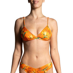 Bikini Top Bird of Paradise Orange