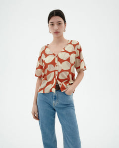 Libelula Blouse Multicolor Leaf