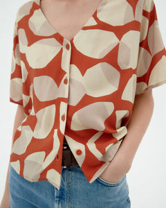 Libelula Blouse Multicolor Leaf