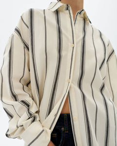 Juana Blouse Black Stripes White