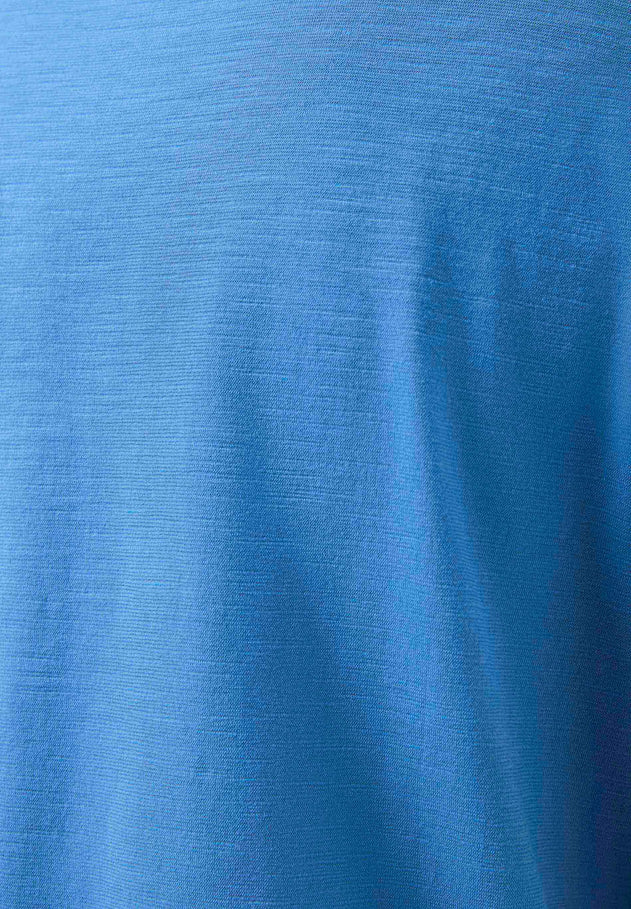 Naisten Pyöreä Kaula-aukko T-paita Deep Blue