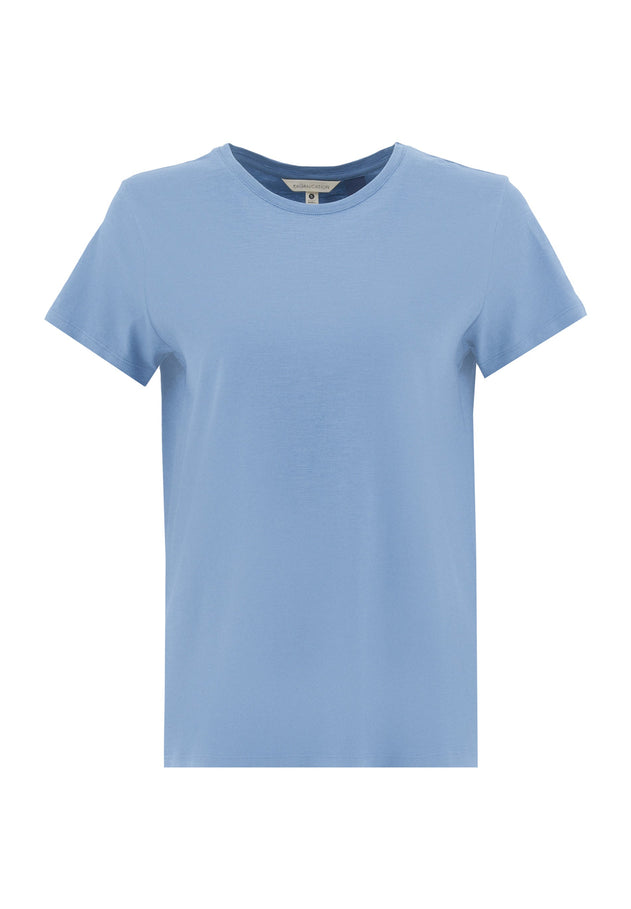 Women's Basic Round Neck T-Shirt Coronet Blue