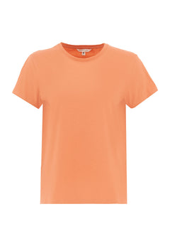 Naisten Pyöreä Kaula-aukko T-paita Dusty Orange