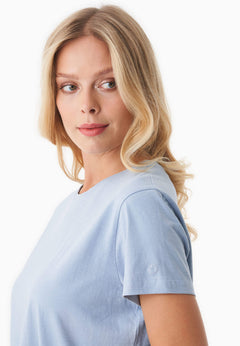 Women's Basic Round Neck T-Shirt Ice Blue