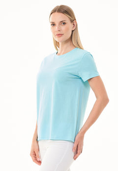 Women's Basic Round Neck T-Shirt Mint