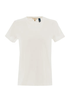 Women's Basic Round Neck T-Shirt Off White
