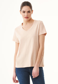 Women's Basic V-Neck T-Shirt Abby Stone