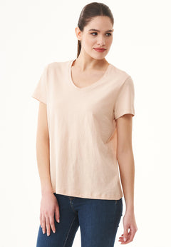 Women's Basic V-Neck T-Shirt Abby Stone