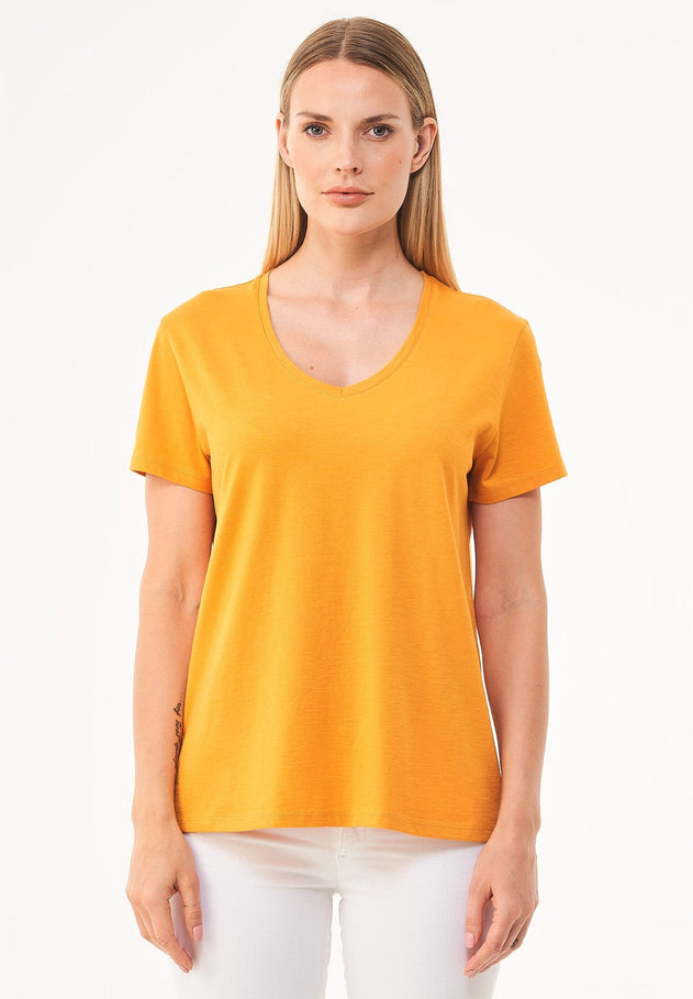 Women's Basic V-Neck T-Shirt Mango