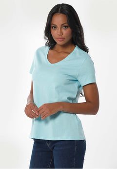 Basic V-Neck T-Shirt Mint