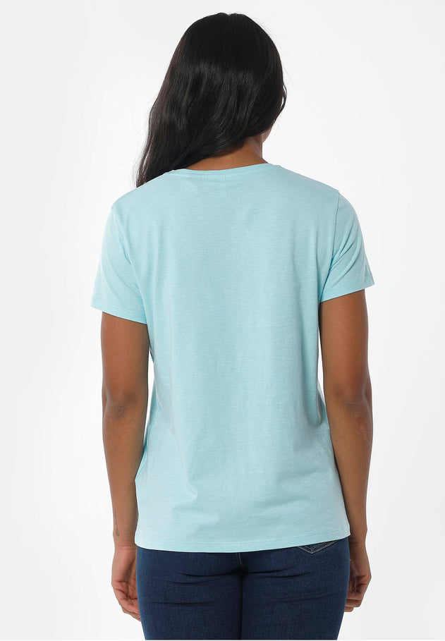 Basic V-Neck T-Shirt Mint