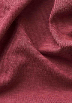 Long-Sleeved Organic Cotton Jersey Dress Syrah Red