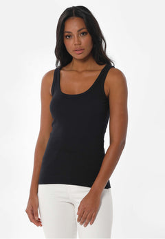 Women's Basic Ribbed Top Black