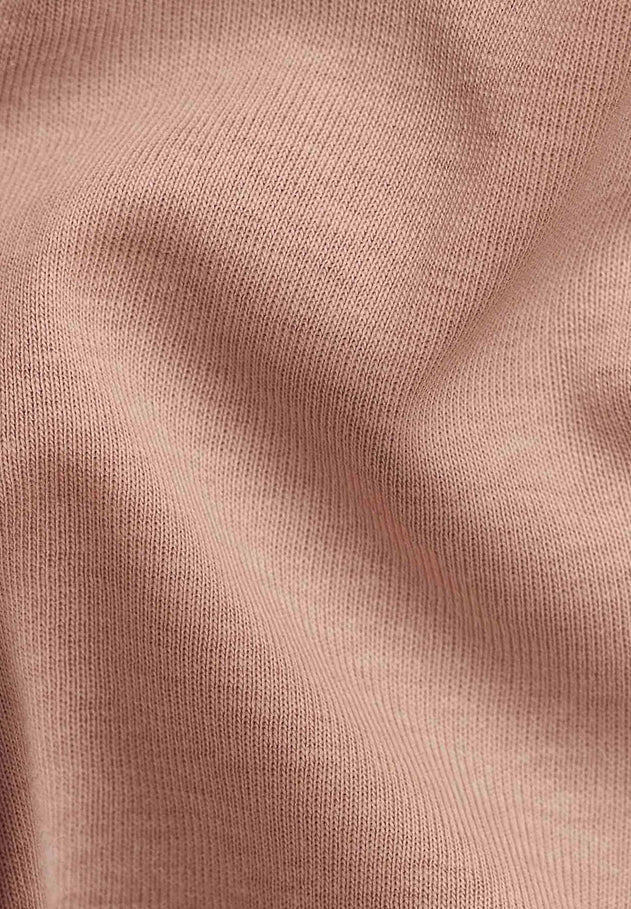 Women's High Neckline Ribbed Top Tan Beige