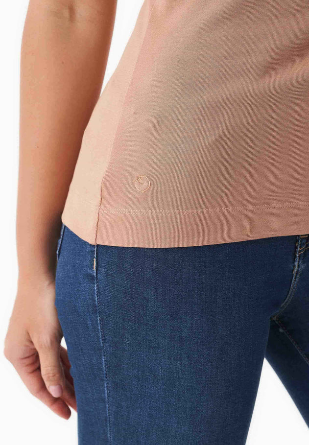 Women's Ribbed Spaghetti Strap Top Tan