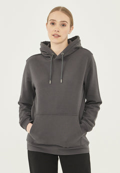 Women's Organic Cotton Hoodie With Kangaroo Pocket Asphalt