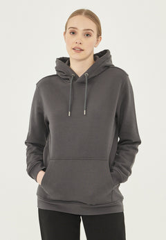 Women's Organic Cotton Hoodie With Kangaroo Pocket Asphalt