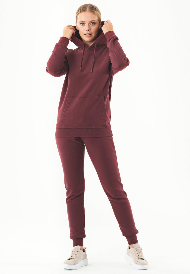 Naisten Basic Soft Touch Huppari Bordeaux