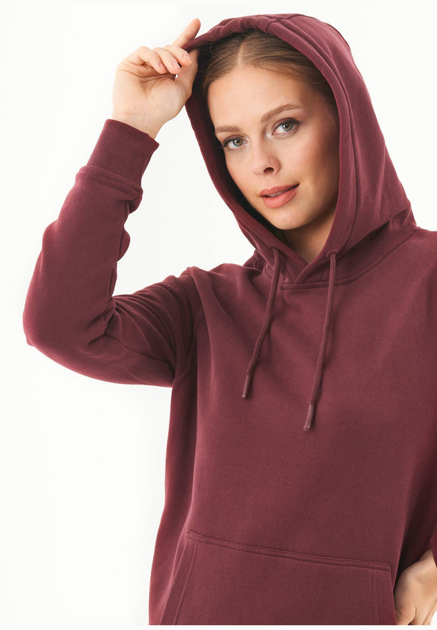 Naisten Basic Soft Touch Huppari Bordeaux